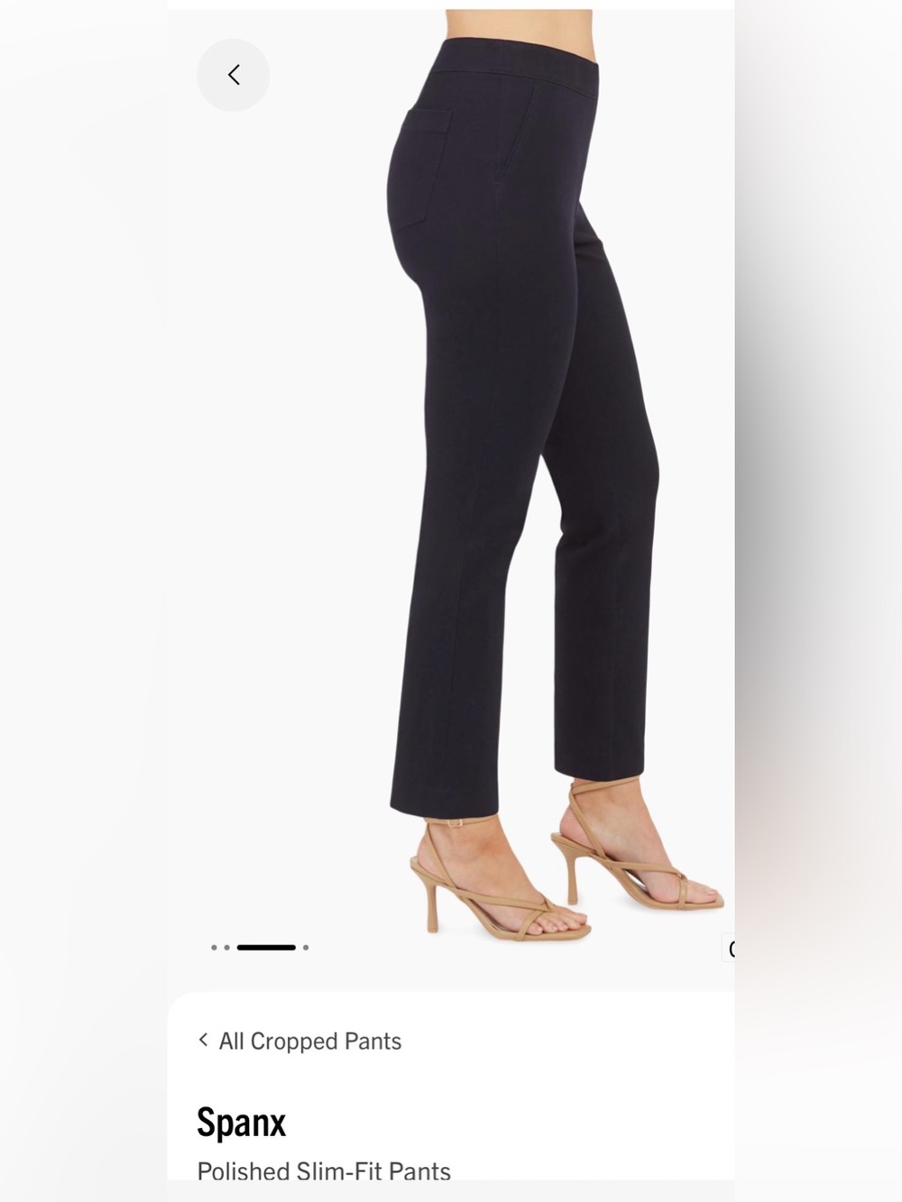Spanx polished slim fit pull on pants. medium.